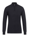 Fedeli Man Turtleneck Midnight Blue Size 50 Virgin Wool