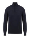 Fedeli Man Turtleneck Navy Blue Size 50 Virgin Wool