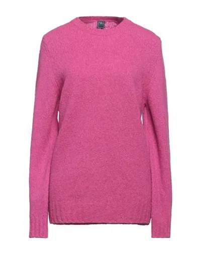 Fedeli Woman Sweater Fuchsia Size 16 Virgin Wool, Cashmere, Polyamide In Pink