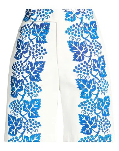 Federico Cina Woman Shorts & Bermuda Shorts White Size 4 Cotton