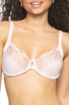 Felina Angie Underwire Front Close Minimizer Bra In Pink Dogwood