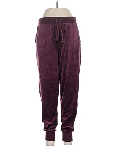 Pre-owned Felina Casual Pants In Burgundy