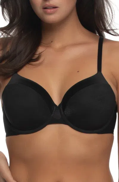 Felina Lustre Underwire Contour Bra In Black