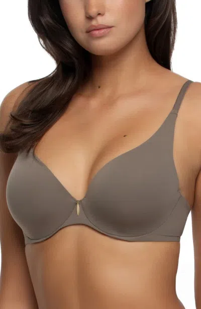 Felina Talia Underwire Contour Bra In Gray