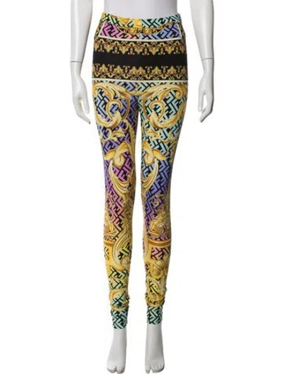 Pre-owned Fendace Nylon Graphic Print Sweatpants In Black