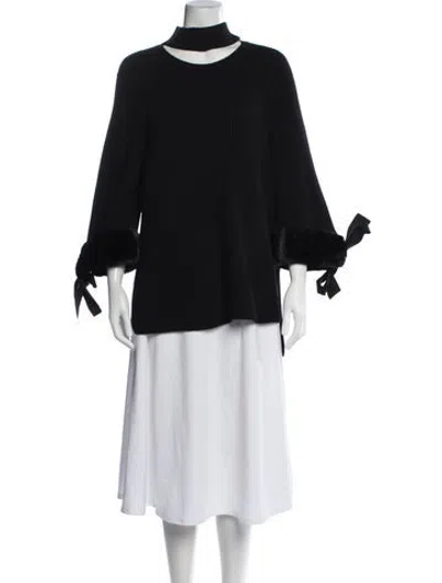 Pre-owned Fendi 2017 Cashmere Sweater In Black