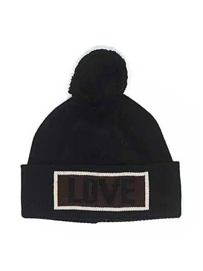 Pre-owned Fendi Beanie Hat In Black