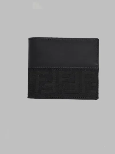 Fendi Black Leather Mini Wallet