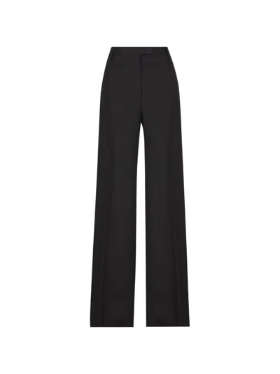 Fendi Black Virgin Wool Trousers