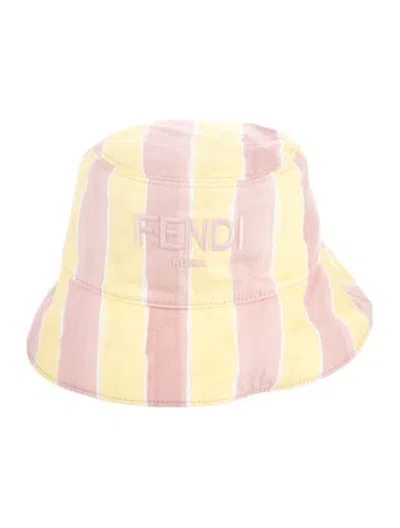 Pre-owned Fendi Bucket Hat In Yellow