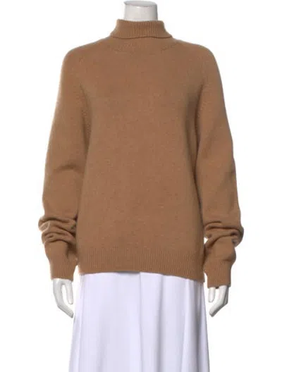 Pre-owned Fendi Cashmere Turtleneck Sweater In Brown/neutrals