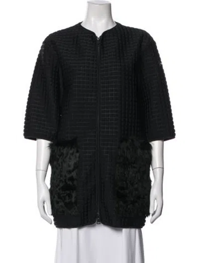 Pre-owned Fendi Coat In Black