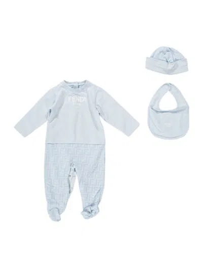 Pre-owned Fendi Babies' Cotton Outfit Set In Blue