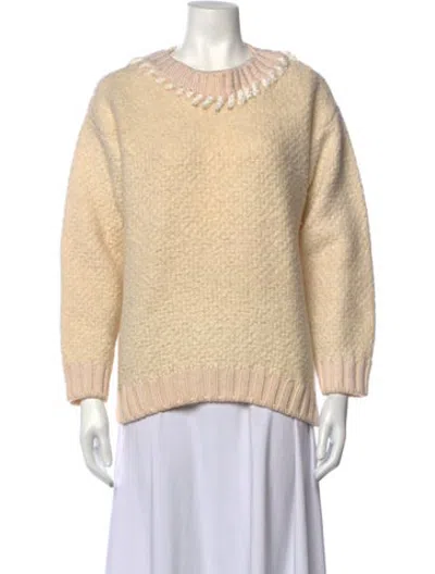 Pre-owned Fendi Crew Neck Sweater In Neutrals