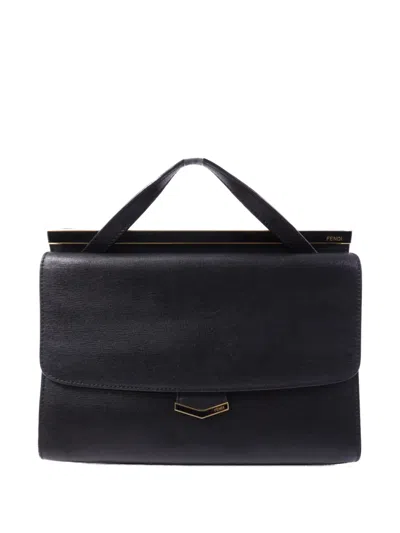 Pre-owned Fendi Demi Jour Tote Bag In Black