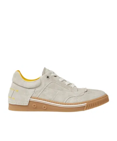 Fendi Fender Trainers Light Grey Suede Low-tops In Neutral