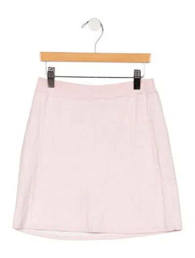 Pre-owned Fendi Kids' Girls Ff Wool Blend Skirt In Multicolor