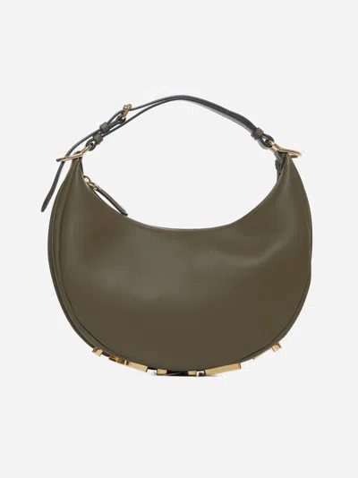 Fendi Graphy Small Leather Bag In Avocado