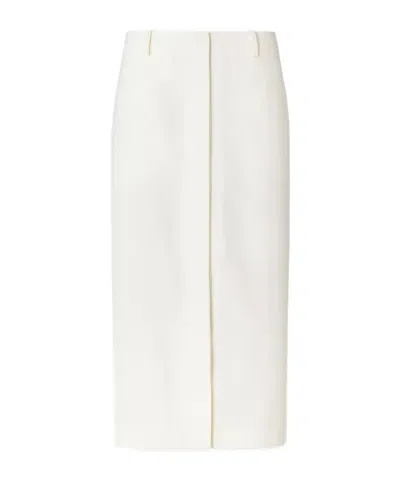 Fendi Ivory Grain De Poudre Skirt In Multi