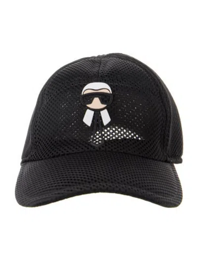 Pre-owned Fendi Karlito Baseball Cap In Black