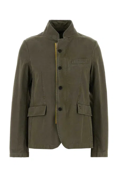 Fendi Khaki Cotton Jacket In Green