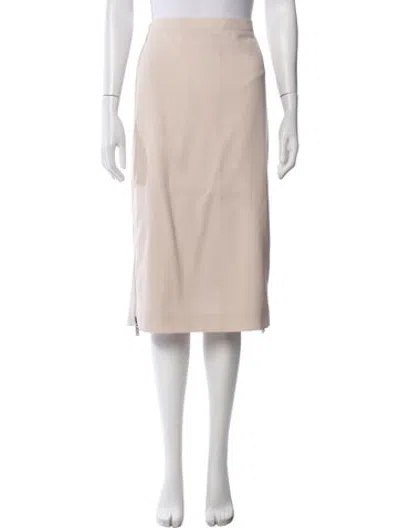 Pre-owned Fendi Midi Length Skirt In Neutrals