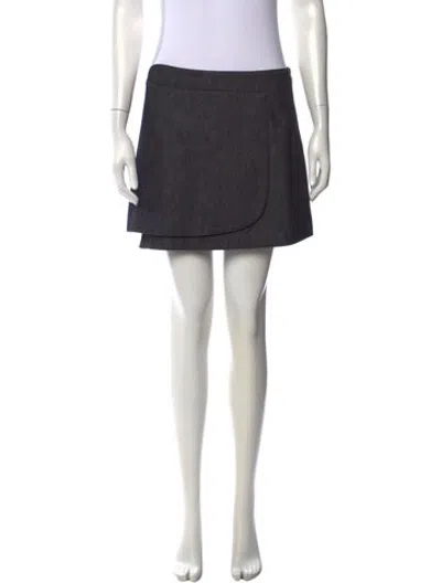 Pre-owned Fendi Mini Skirt In Grey
