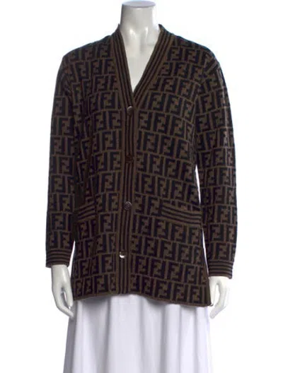 Pre-owned Fendi Vintage 1990's Sweater In Brown