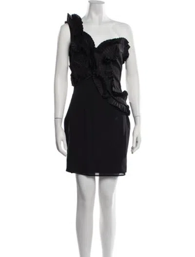 Pre-owned Fendi Vintage Mini Dress In Black