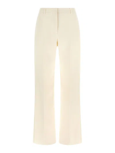 Fendi White Straight-leg Tailored Trousers