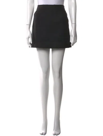 Pre-owned Fendi Wool Mini Skirt In Grey