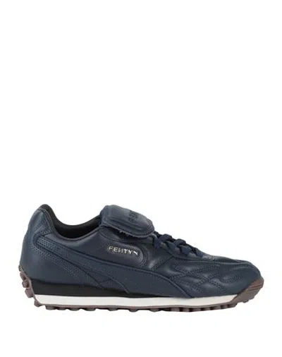 Fenty X Puma Fenty Puma By Rihanna Avanti L Fenty Woman Sneakers Navy Blue Size 4.5 Cowhide