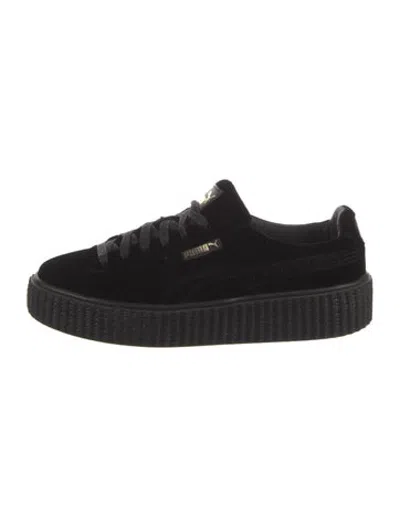 Pre-owned Fenty X Puma Velvet Sneakers In Black