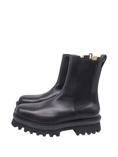 Pre-owned Ferragamo 2020s Chelsea Boots In Black