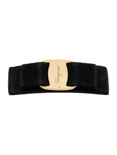 Pre-owned Ferragamo Black Nylon Hair Clip