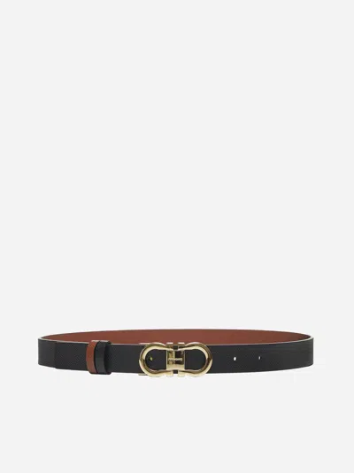 Ferragamo Multicolor Gancini Reversible Belt