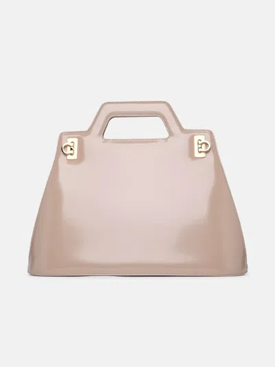 Ferragamo Borsa Wanda In Beige