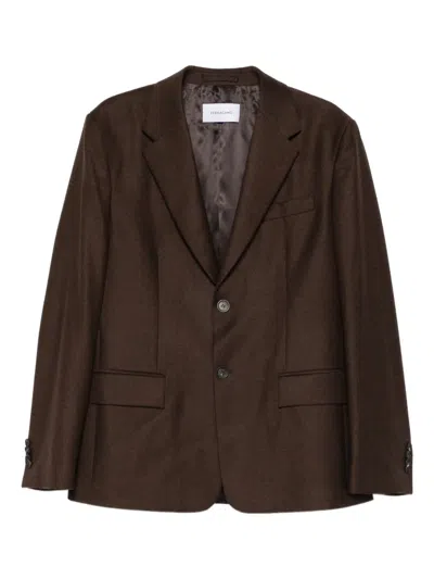 Ferragamo Button Pocket Jacket In Multi