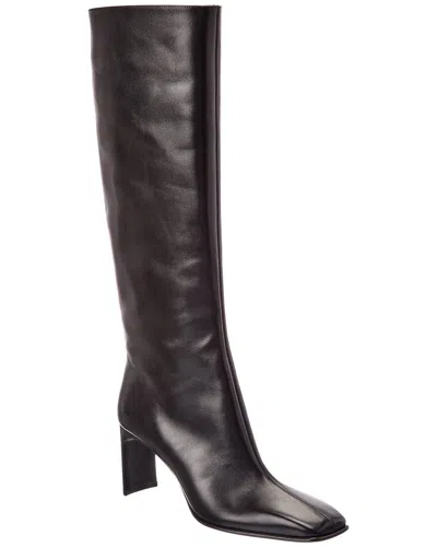 Ferragamo Cimelina Knee-high Leather Boot In Brown
