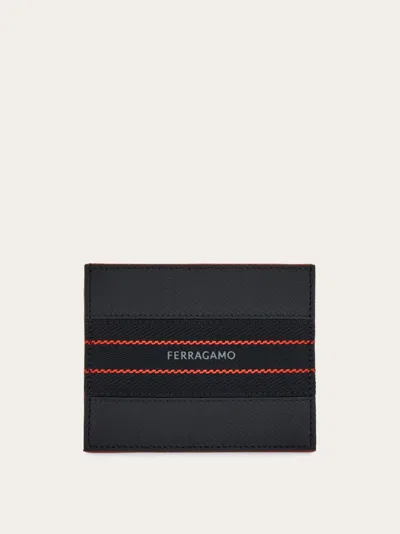 Ferragamo Credit Card Holder In Black