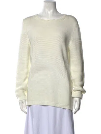 Pre-owned Ferragamo Crew Neck Sweater In Neutrals