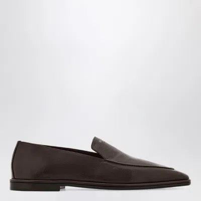 Ferragamo Dark Brown Leather Loafer