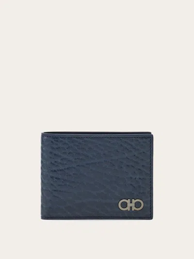 Ferragamo Gancini Wallet In Blue