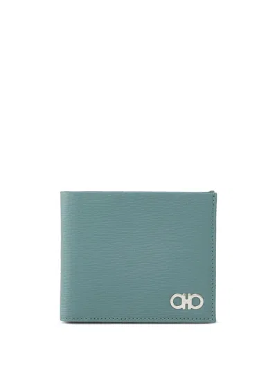 Ferragamo Gancini Wallet In Grey