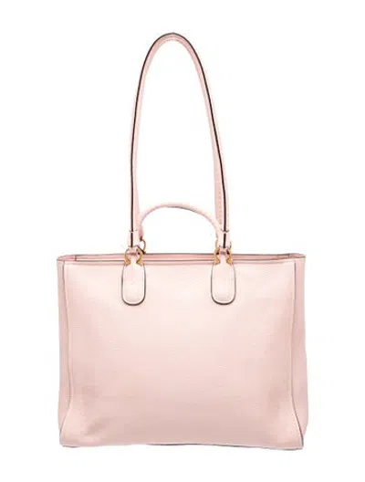 Pre-owned Ferragamo Leather Tote In Pink