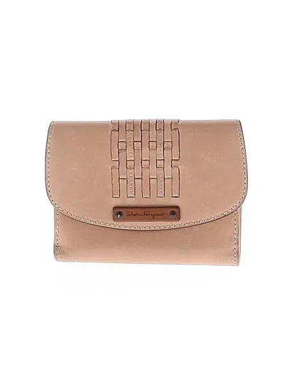 Pre-owned Ferragamo Leather Wallet In Tan