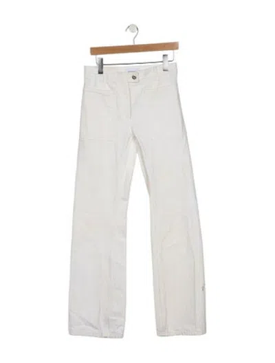 Pre-owned Ferragamo Mid-rise Straight Leg Jeans In Blue