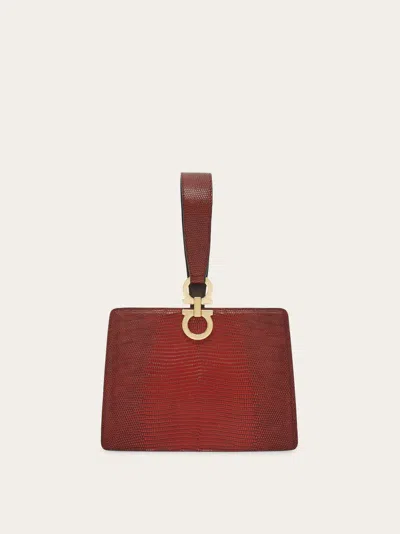 Ferragamo Mini Pochette Rouge In Red