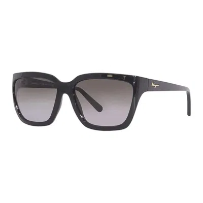 Ferragamo Sf1018s Mini Sunglasses With Grey Gradient Lenses In Blue