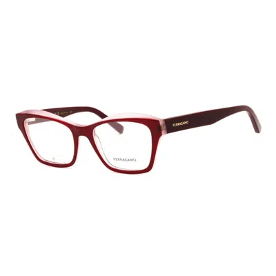 Ferragamo Sf2951n Mini Eyeglasses With Clear Demo Lenses In Burgundy